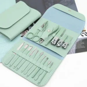 16-in-1 Stainless Steel Nail Care Kit – Manicure & Pedicure Tool Set